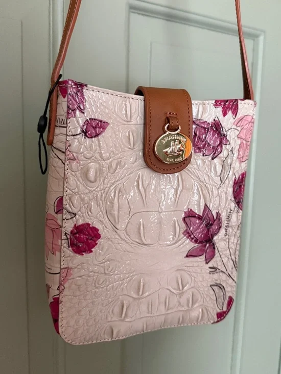 NWOT Brahmin Marley Lotus Bloomsbury in Genuine Leather - Picture 3 of 6